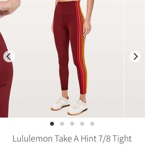 Rare-take a hint 7/8 lululemon